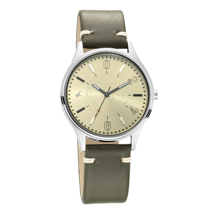 Tripster Khakee Dial Leather Strap Watch