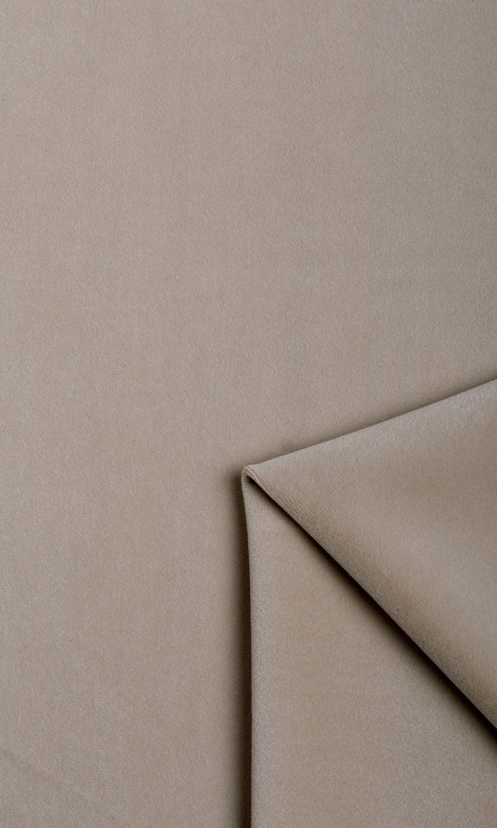 Velvet Window Treatments Fabric By the Metre (Taupe)