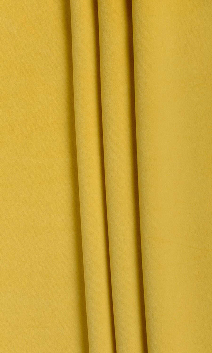Velvet Curtain Panels (Yellow) Extra Long Short Wide