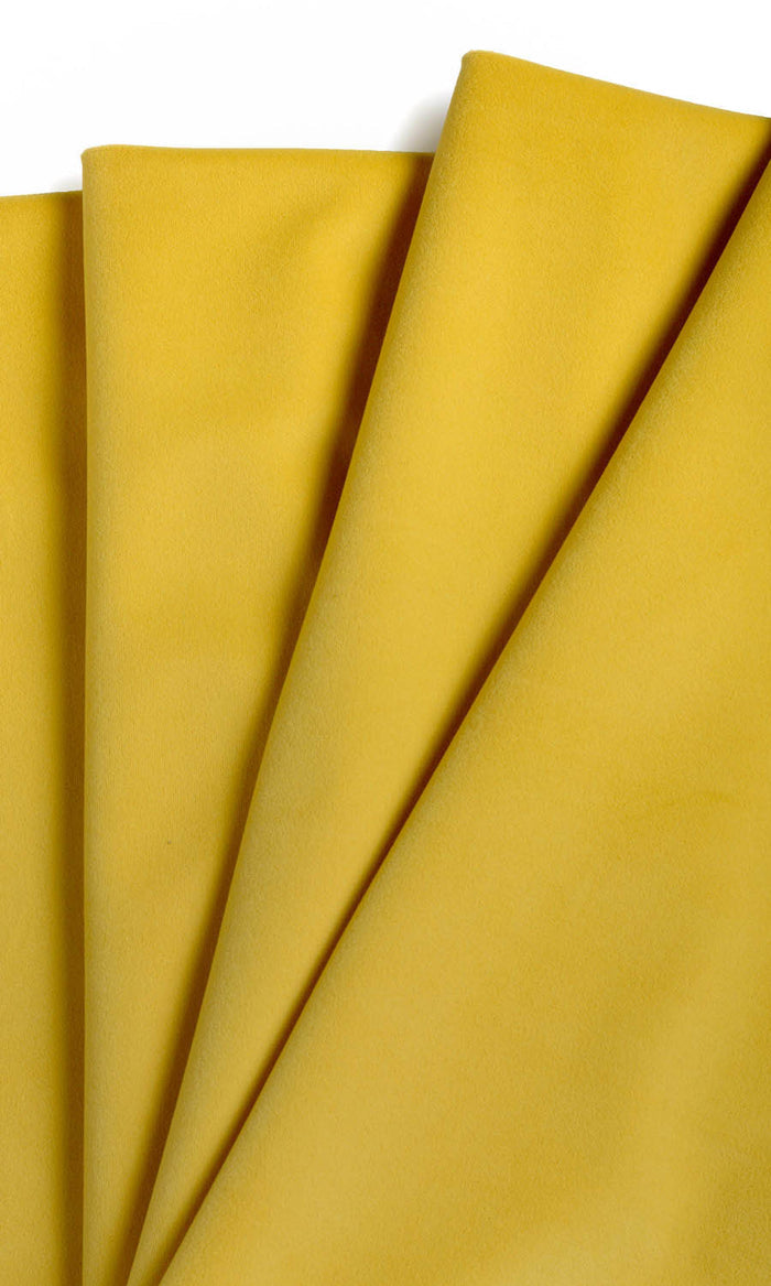 Velvet Made-to-Measure Curtains (Yellow)