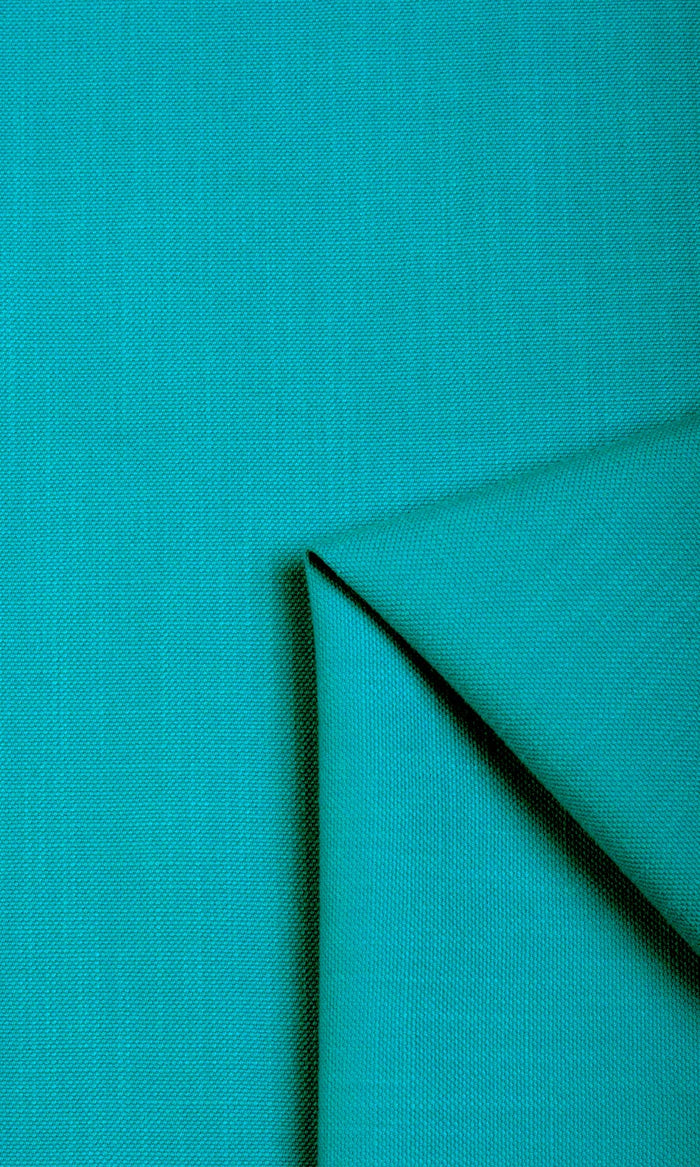 Textured Solid Cotton Fabric Material By the Metre (Turquoise Blue)