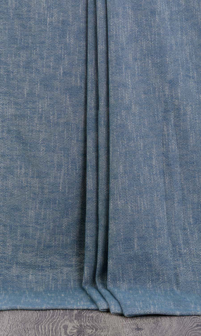 Plain Cotton Window Treatments Fabric By the Metre (Navy Blue)