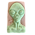 UFO and Alien Bar Soap in Oatmeal Milk and Honey Scent | Vegan and Eco-Friendly Halloween Alien Themed Body Cleanser