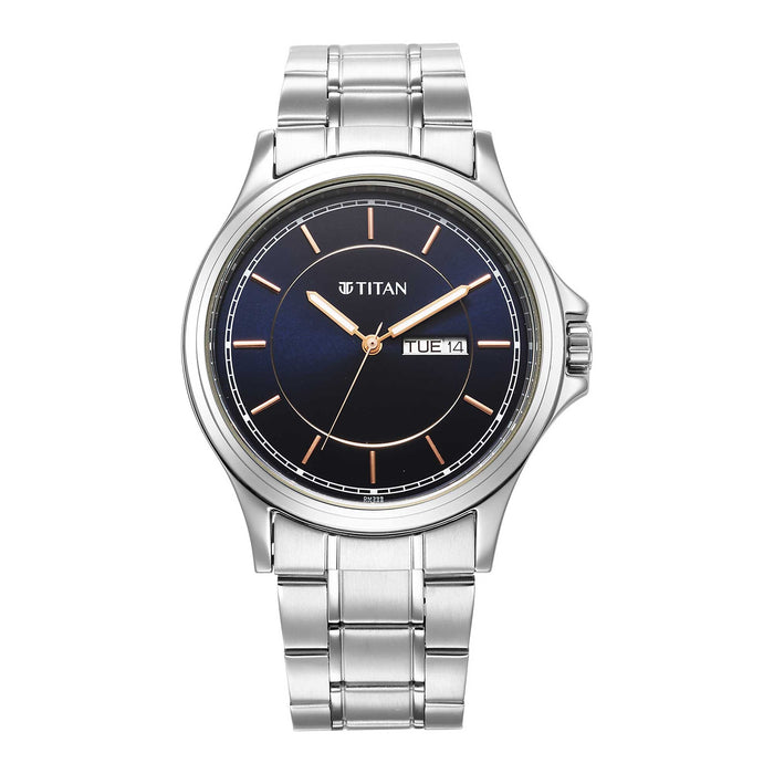 Urban Blue Dial Metal Strap Watch 1870SM04
