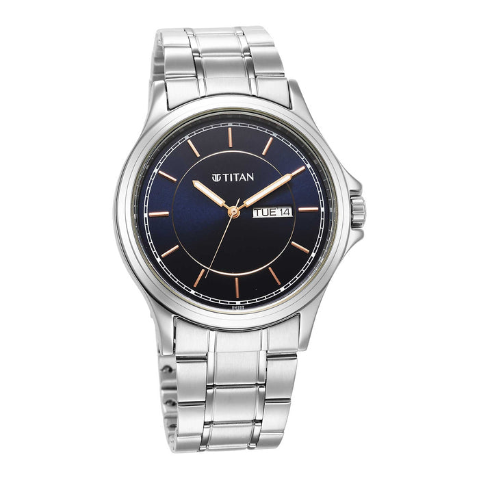 Urban Blue Dial Metal Strap Watch 1870SM04
