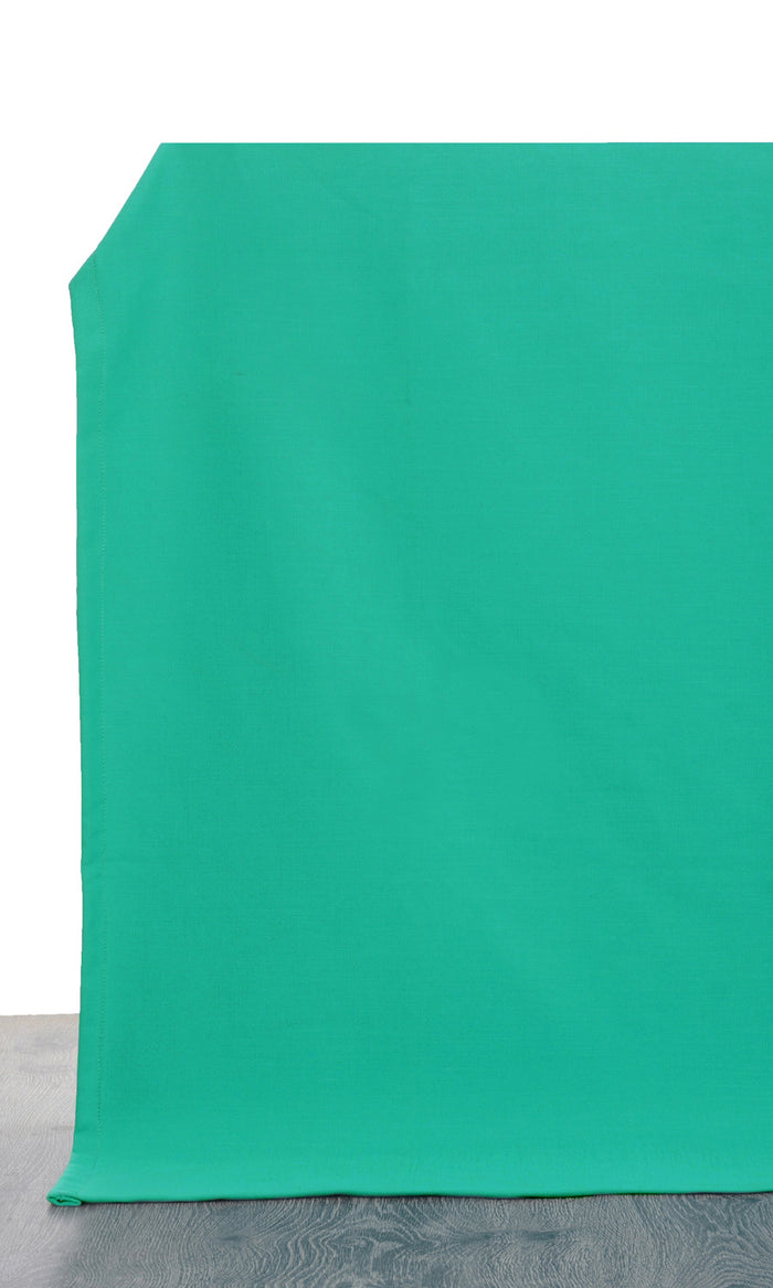 Poly-Cotton Fabric By the Metre for Curtains & Drapes (Green)