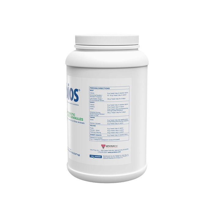 Vet Plus Probios Feed Granules Probiotic Supplement for Horses Livestock 5lbs.