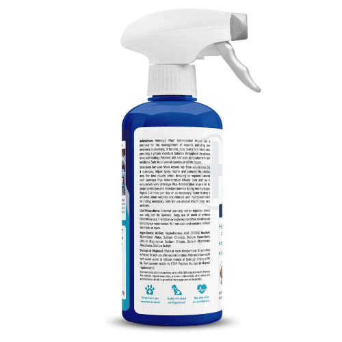 Vetericyn Plus All Animal Antimicrobial Hydrogel 16 oz. Wound Skin Protection