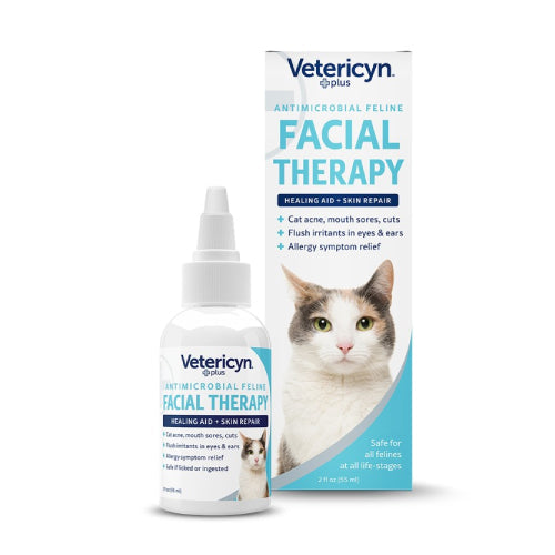 Vetericyn Plus Antimicrobial Feline Facial Therapy 2 oz. Cat Face Skin Repair