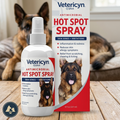 Vetericyn Plus Antimicrobial Hot Spot Spray for Dogs 8 oz. Itch Relief Skin Care