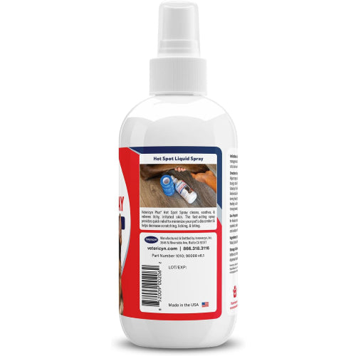 Vetericyn Plus Antimicrobial Hot Spot Spray for Dogs 8 oz. Itch Relief Skin Care