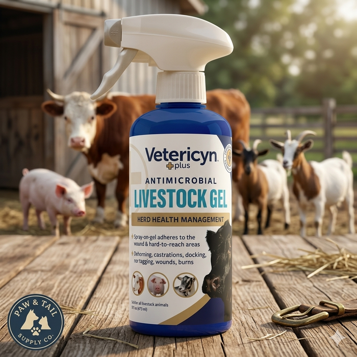 Vetericyn Plus Antimicrobial Utility Gel for Animals 16 oz. Livestock Spray Care