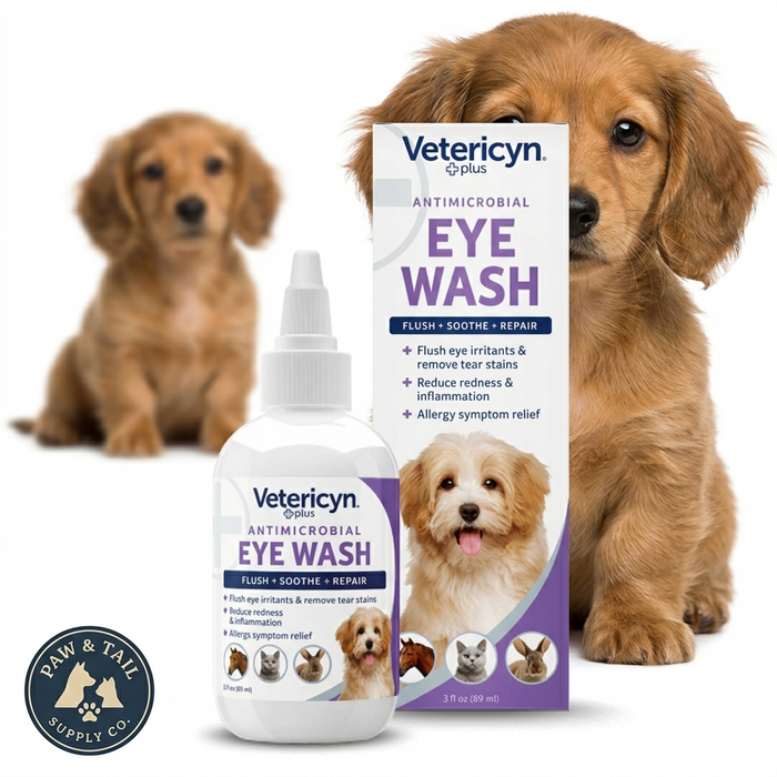 Vetericyn Plus Eye Wash All Animal Dog Cat Eye Infections & Cleanser 3 oz.
