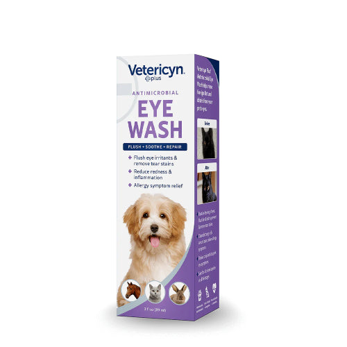 Vetericyn Plus Eye Wash All Animal Dog Cat Eye Infections & Cleanser 3 oz.