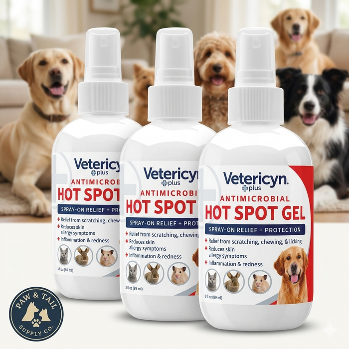 Vetericyn Plus Hot Spot Antimicrobial Gel All Animals 3 oz. 3-Pack