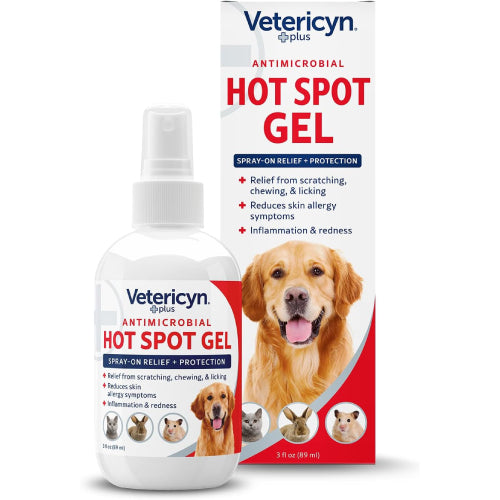 Vetericyn Plus Hot Spot Antimicrobial Gel All Animals 3 oz. 3-Pack