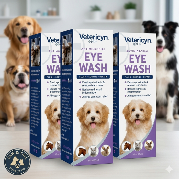 Vetericyn Plus Pet Eye Wash 3 oz 3 Pack – Dog & Cat Eye Care Cleanser