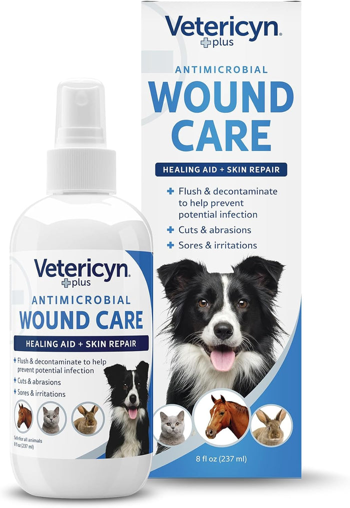 Vetericyn Wound & Skin Care Spray 8 oz. All Animals Hot Spots Rashes Wounds