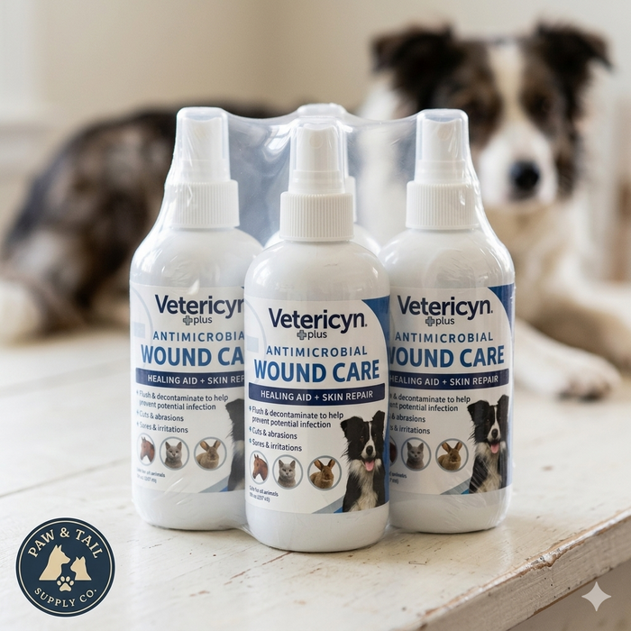Vetericyn Wound & Skin Care Spray All Animals Hot Spots Rashes Wounds 8 oz. 3PCK