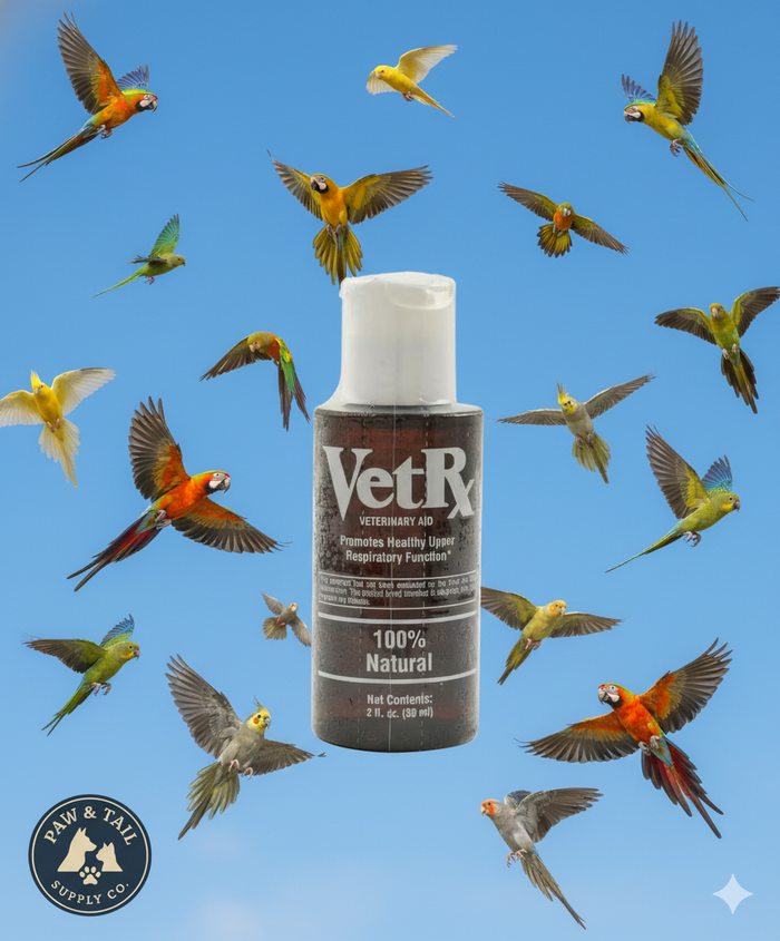 VetRx Caged Bird Remedy 2 oz. Respiratory Relief Mites Canaries Parrots Parakeets