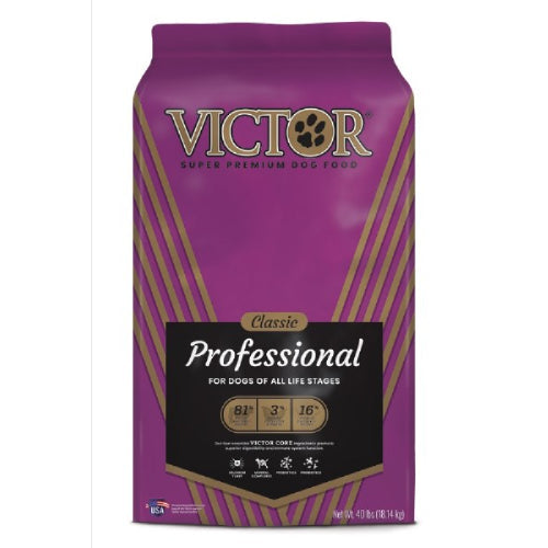 Victor Professional Dry Dog Food Gluten Free 40lb High Energy Multi-Protein for Dogs