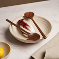 Walnut Wooden Round Spoon - 12"