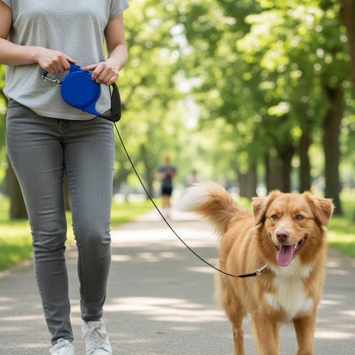 Warren Pet 26 ft Retractable Dog Leash Medium/Large Dogs Up to 60lb 2-Pack