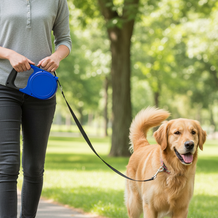 Warren Pet 26 ft Retractable Dog Leash Medium/Large Dogs Up to 60lb 2-Pack