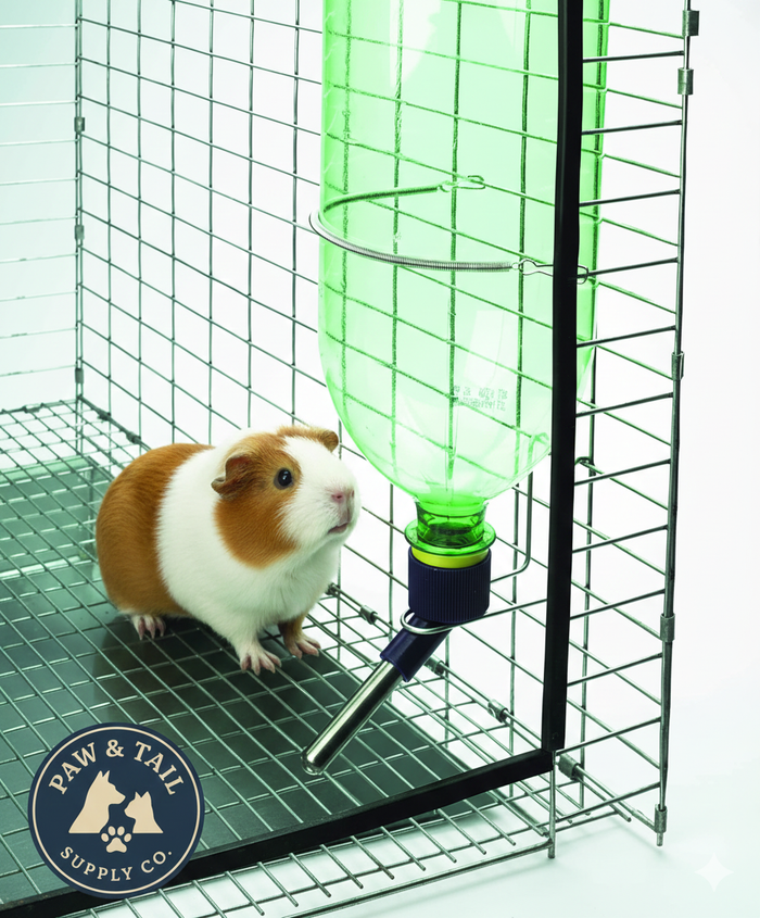 Water Bottle Drinking Fountain Kit Hamsters Rabbits Small Animals Soda Pop Bottle