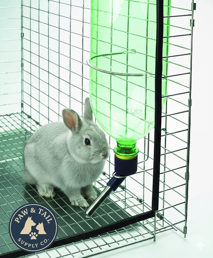 Water Bottle Drinking Fountain Kit Hamsters Rabbits Small Animals Soda Pop Bottle
