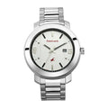 White Dial Stainless Steel Strap Watch