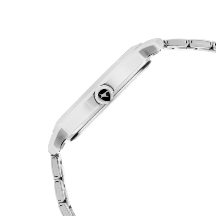 White Dial Stainless Steel Strap Watch