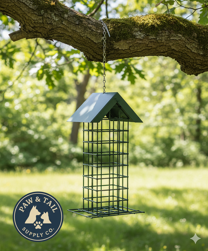 Wild Delight Block Bird Feeder Vinyl-Coated Wire Rust-Resistant Block Holder