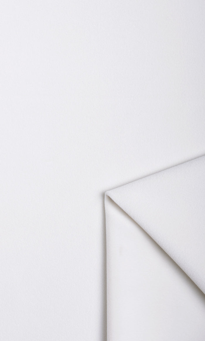 Velvet Window Treatments Fabric By the Metre (White)
