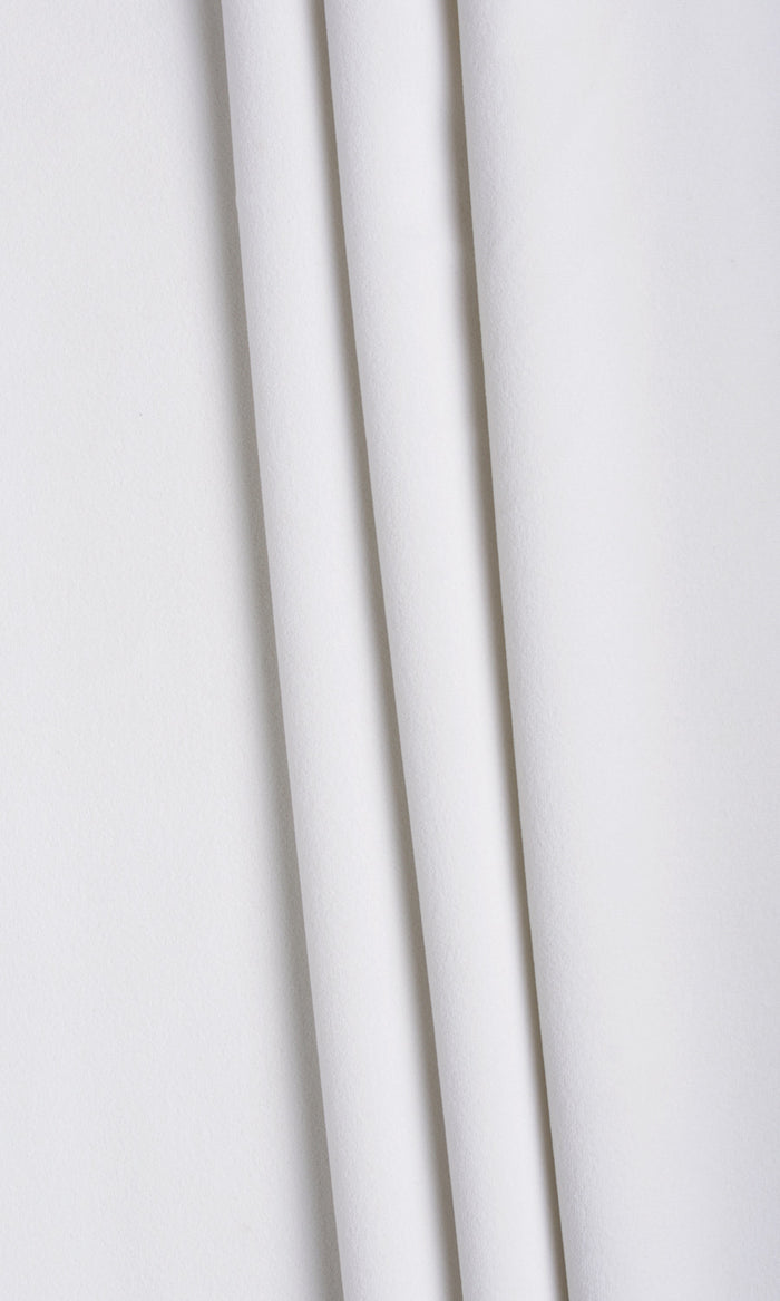 Velvet Home Textile Fabric Material By the Metre (White)