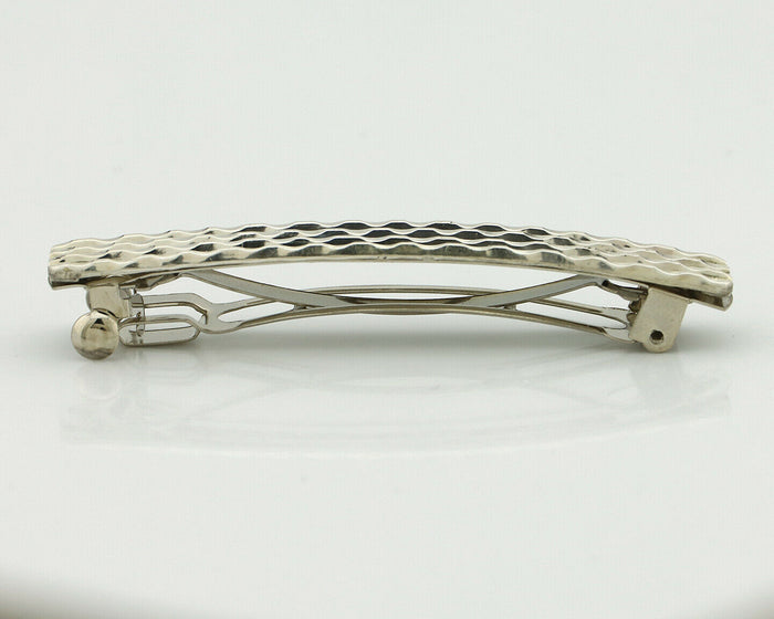 Women's Navajo Hair Clip .925 Silver Handmade Native Artist C.80's
