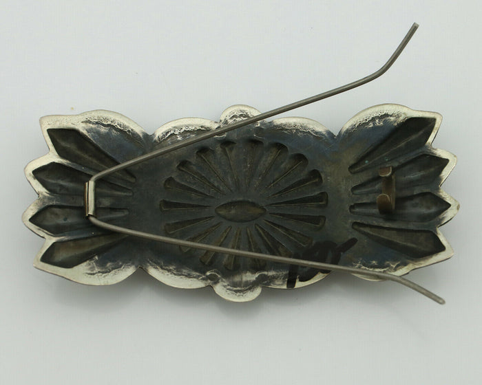 Women's Navajo Hair Clip .925 Silver Handmade Native Artist C.80's