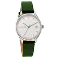 Workwear Silver Dial Green Leather Strap Watch 2649SL01