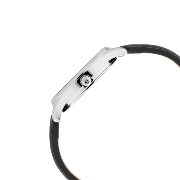 Workwear Watch with Black Dial & Leather Strap
