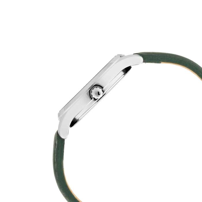Workwear Watch with White Dial & Leather Strap