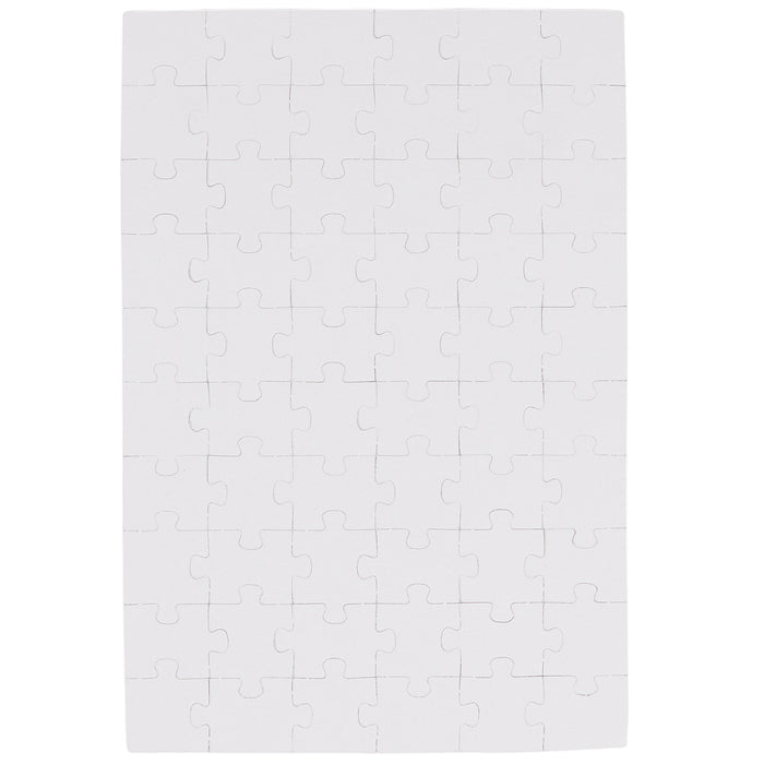 Back of a puzzle on a white background