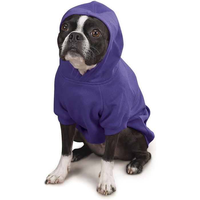 Zack & Zoey Basic Hoodie for Dogs Ultra Violet Cotton Blend Large 20"