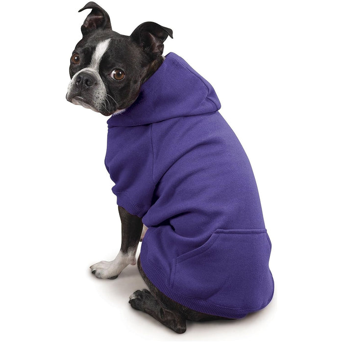 Zack & Zoey Basic Hoodie for Dogs Ultra Violet Cotton Blend Large 20"