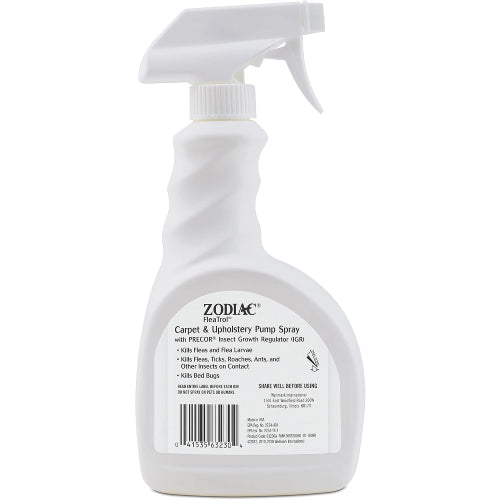 Zodiac Carpet & Upholstery Flea & Tick Spray Home Pest Control 24 oz.