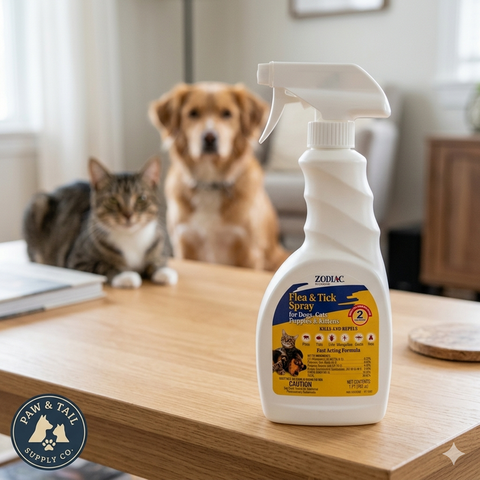 Zodiac Flea & Tick Spray for Dogs, Cats & Puppies, 16 oz