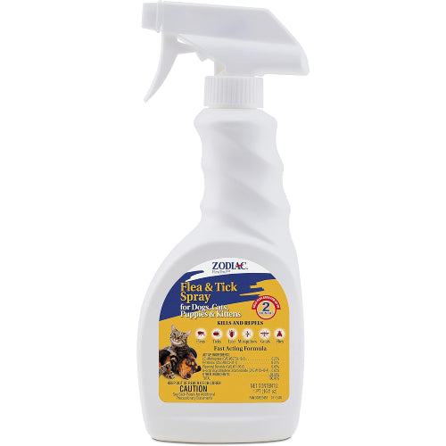 Zodiac Flea & Tick Spray for Dogs, Cats & Puppies, 16 oz
