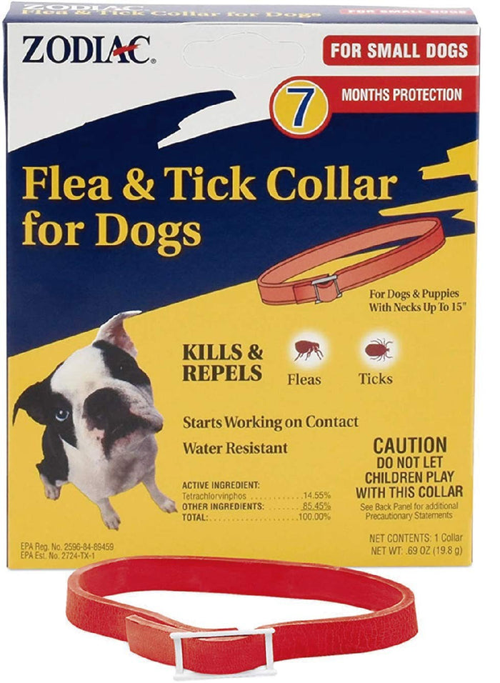 Zodiac Pet Flea and Tick Collar for Small Dogs 15" 2-Pack