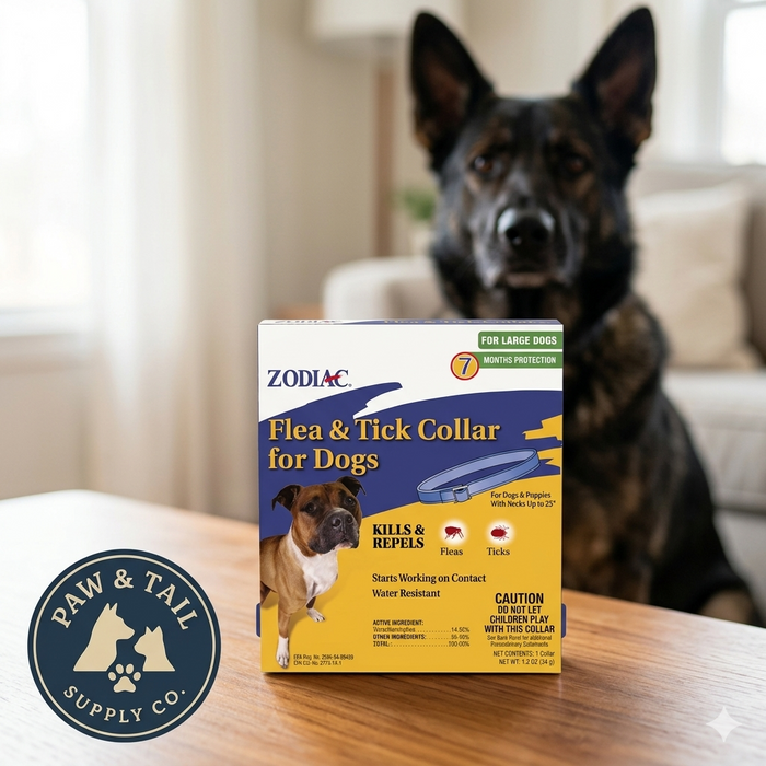 Zodiac Pet Flea & Tick Collar for Dogs & Puppies Necks Up to 25 Inch