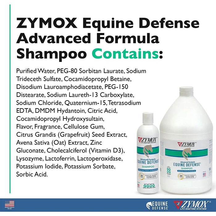 Zymox Equine Defense Advanced Formula Shampoo Gallon ZYMOX