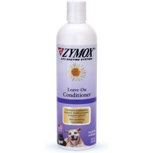 Zymox Leave-On Conditioner with Vitamin D3 12oz Skin Soothing Treatment for Dogs & Cats
